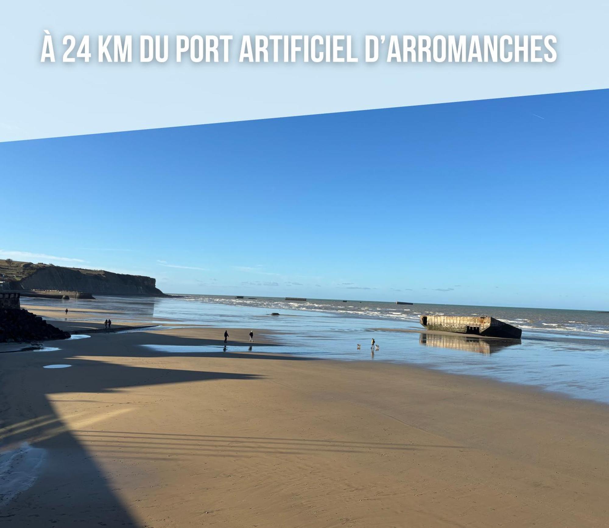 La Brise Marine Maison Renovee Cour Fermee Et Terrasse 800 M Plage Omaha Beach Avec Table De Ping Pong Proche Port En Bessin ヴィエルヴィル・シュル・メール エクステリア 写真